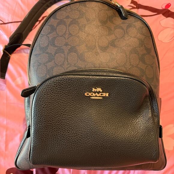 Coach Black and Brown Backpack - Picture 1 of 7